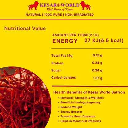 KESAR WORLD 100% Pure Saffron online, 2 Gram